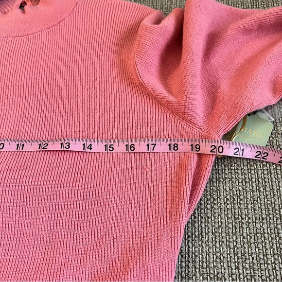 Ryegrass Pink Mock Neck Back Tie Pullover Sweater (Size XXL) NWT - Picture 5 of 12
